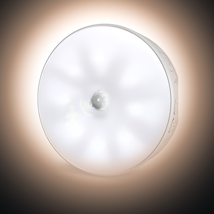 Motion Sensor Light for Home — USB Rechargeable Wireless LED Night Light, Stick-On for Wardrobe, Kitchen, Stairs & Hallway